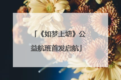 《如梦上塘》公益航班首发启航