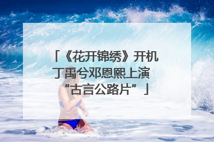 《花开锦绣》开机 丁禹兮邓恩熙上演“古言公路片”