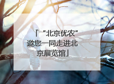 “北京优农”邀您一同走进北京展览馆