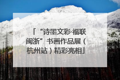 “诗墨文彩·福联闽浙”书画作品展（杭州站）精彩亮相
