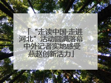 “走读中国·走进河北”活动圆满落幕 中外记者实地感受燕赵创新活力