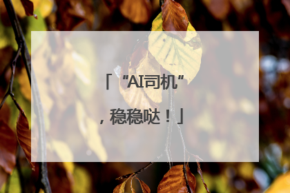 “AI司机”，稳稳哒！