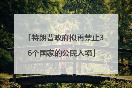 特朗普政府拟再禁止36个国家的公民入境