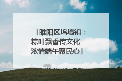 睢阳区坞墙镇：粽叶飘香传文化 浓情端午聚民心