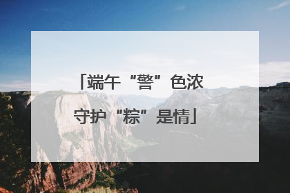 端午“警”色浓 守护“粽”是情