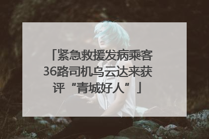 紧急救援发病乘客 36路司机乌云达来获评“青城好人”