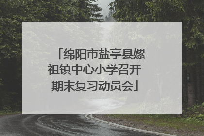 绵阳市盐亭县嫘祖镇中心小学召开期末复习动员会