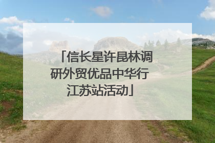 信长星许昆林调研外贸优品中华行江苏站活动