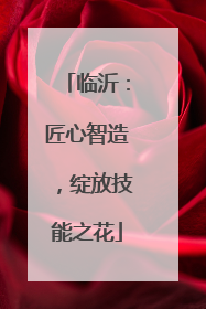 临沂：匠心智造，绽放技能之花