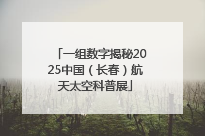 一组数字揭秘2025中国（长春）航天太空科普展