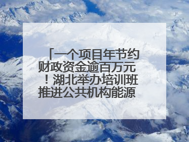 一个项目年节约财政资金逾百万元！湖北举办培训班推进公共机构能源费用托管工作