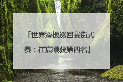 世界滑板巡回赛街式赛：崔宸曦获第四名