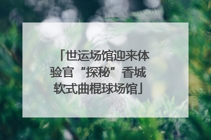 世运场馆迎来体验官“探秘”香城软式曲棍球场馆