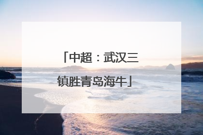 中超：武汉三镇胜青岛海牛