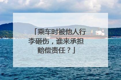 乘车时被他人行李砸伤，谁来承担赔偿责任？