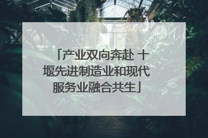 产业双向奔赴 十堰先进制造业和现代服务业融合共生