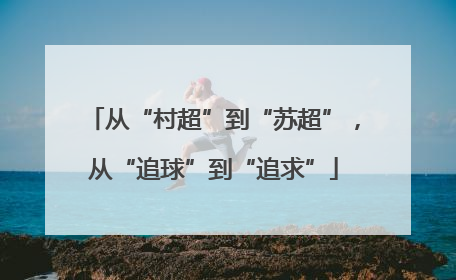 从“村超”到“苏超”，从“追球”到“追求”