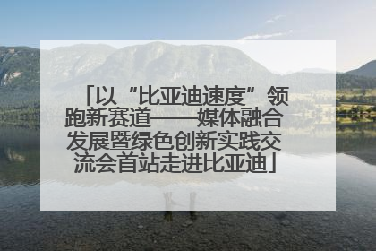 以“比亚迪速度”领跑新赛道——媒体融合发展暨绿色创新实践交流会首站走进比亚迪