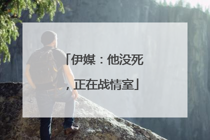 伊媒：他没死，正在战情室