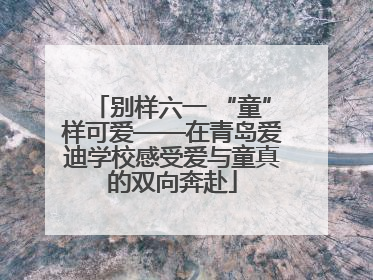 别样六一 “童”样可爱——在青岛爱迪学校感受爱与童真的双向奔赴