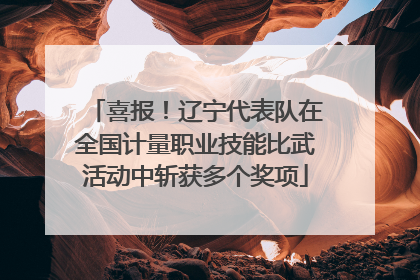 喜报！辽宁代表队在全国计量职业技能比武活动中斩获多个奖项