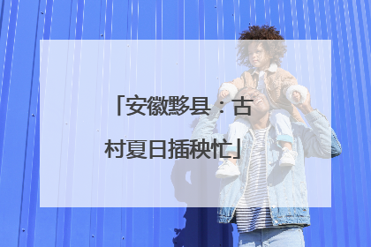 安徽黟县：古村夏日插秧忙