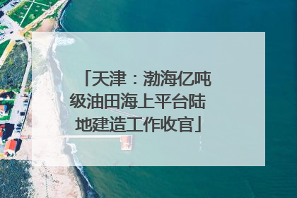 天津：渤海亿吨级油田海上平台陆地建造工作收官