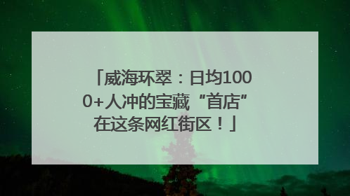 威海环翠：日均1000+人冲的宝藏“首店”在这条网红街区！