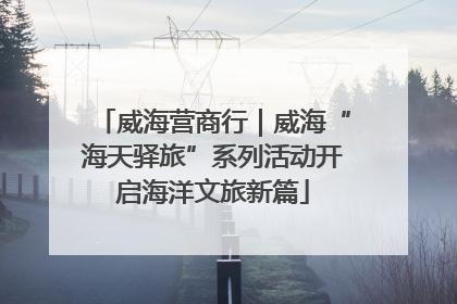 威海营商行｜威海“海天驿旅”系列活动开启海洋文旅新篇