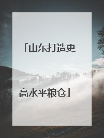 山东打造更高水平粮仓