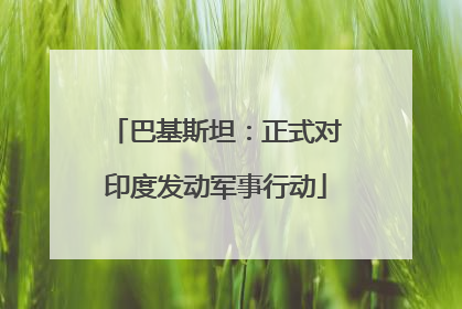 巴基斯坦：正式对印度发动军事行动