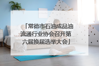 常德市石油成品油流通行业协会召开第六届换届选举大会