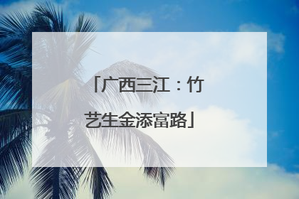 广西三江：竹艺生金添富路