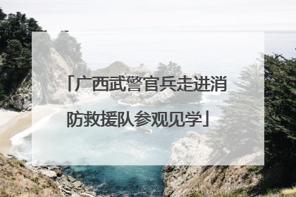 广西武警官兵走进消防救援队参观见学