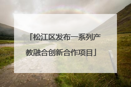 松江区发布一系列产教融合创新合作项目