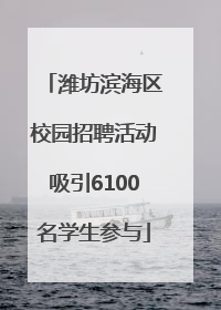 潍坊滨海区校园招聘活动吸引6100名学生参与