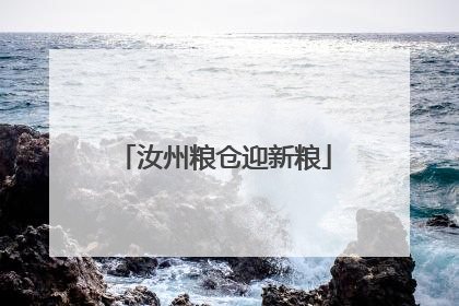 汝州粮仓迎新粮
