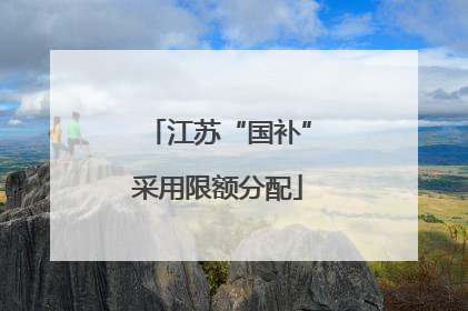 江苏“国补”采用限额分配