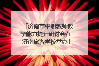 济南市中职教师教学能力提升研讨会在济南旅游学校举办