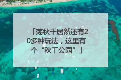 荡秋千居然还有20多种玩法，这里有个“秋千公园”