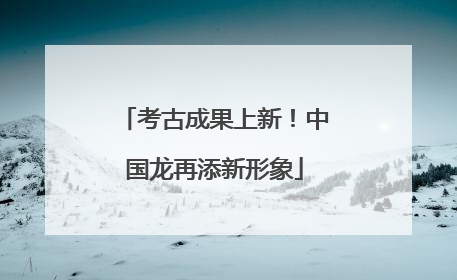 考古成果上新！中国龙再添新形象