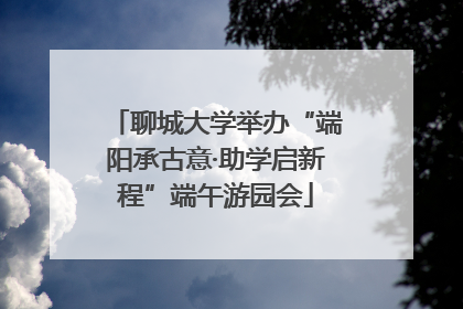 聊城大学举办“端阳承古意·助学启新程”端午游园会