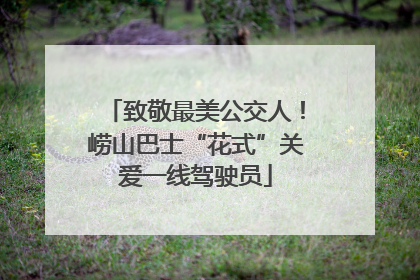致敬最美公交人！崂山巴士“花式”关爱一线驾驶员