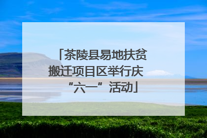 茶陵县易地扶贫搬迁项目区举行庆“六一”活动