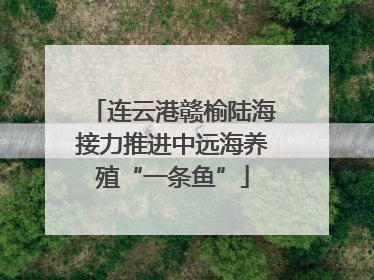 连云港赣榆陆海接力推进中远海养殖“一条鱼”