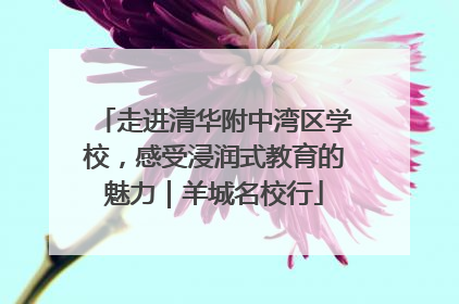 走进清华附中湾区学校，感受浸润式教育的魅力｜羊城名校行