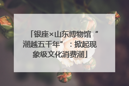银座×山东博物馆“潮越五千年”：掀起现象级文化消费潮