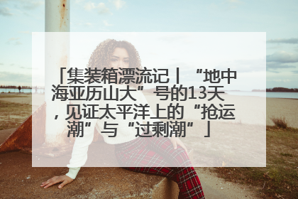 集装箱漂流记丨“地中海亚历山大”号的13天，见证太平洋上的“抢运潮”与“过剩潮”