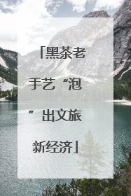 黑茶老手艺“泡”出文旅新经济