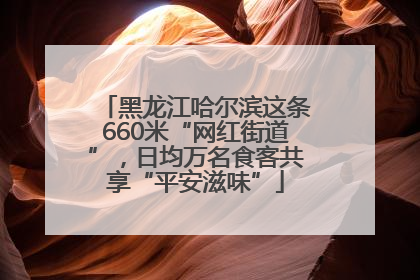 黑龙江哈尔滨这条660米“网红街道”，日均万名食客共享“平安滋味”